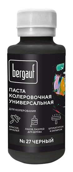 Паста колеровочная Bergauf 0,1л черная 68687