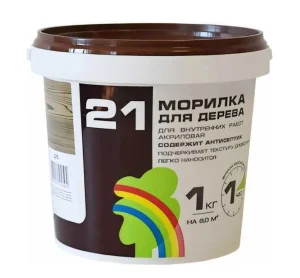 Морилка ВДАК Радуга 21 дуб 1кг *1/8