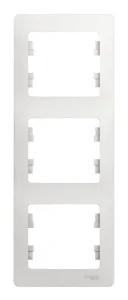 Рамка 3-м Glossa белая GSL000107 Systeme Electric
