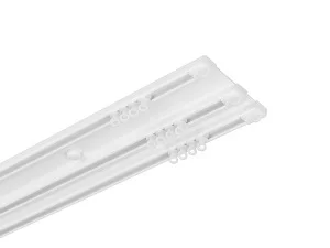 Карниз алюминиевый D-8 Премиум (A) 3-х рядный, 2,0м, Белый