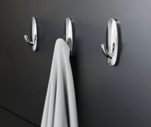 Набор крючков "Strong" (упак 3 шт) пластик, 6см, на липкой ленте KLE-SG003 (Kleber) *1