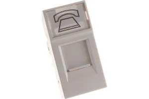 Розетка телефонная 1мод. RJ11 кат.3 механизм PRIMER IEK CKK-40D-RT1-K01