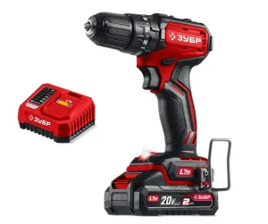 Дрель-шуруповерт аккум. ударная Зубр ДБУ-45-21 20В, 45Нм, 1 АКБ LMS (2Ач), 0-400/0-1400 об/мин, бесщеточный двигатель *1