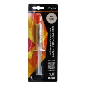 Паста колеровочная для эпоксидной затирки 052 Белый-антик Диамант 2,5 кг шприц 10 мл *1