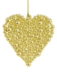 Украшение подвесное Сердечко в золоте 1x8x8см арт.89056 *1