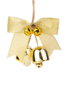 Украшение подвесное Золотистый бантик 8,5x11x3см арт.88643 *1