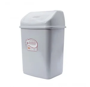 Ведро для мусора с плавающей крышкой "Фантазия" 5л светло-серый 09401 св сер *1