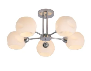 Светильник потолочный LV 9418/5 Моно Хром Е14 40W Ø590 H250мм