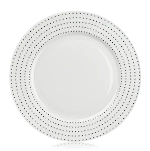 Тарелка обеденная Esprado "Puntos" 27см костяной фарфор PUN027WE301 *1
