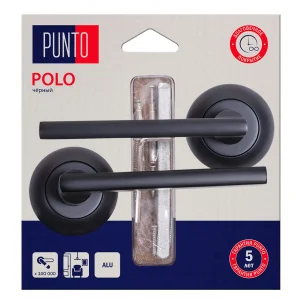 Ручка дверная PUNTO LM/A R.TL54.POLO/HD BL-24 черный