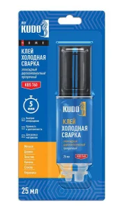 Клей эпоксидный Kudo Home двухкомпонентный прозрачный (KBS-760) 25 мл