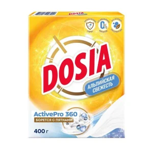 Dosia Optima Стиральный порошок 400г Альпийская свежесть для автомат. и ручной стирки