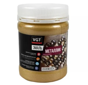 Эмаль универсальная металлик  золото  0,23 кг VGT  *1/6