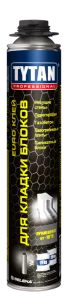 Клей-пена Tytan Professional Euro Gun для кладки блоков 870 мл 