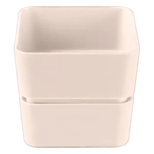 Кашпо д/цветов пласт. "Фиори" 0,45л пудровый КШ-0511 (La Decoro) *1