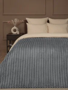 Плед крупный рубчик 200х220см TF FNJR GY11 040/2022 NC