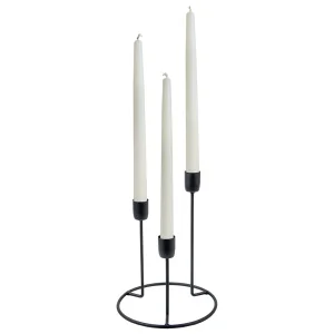 Металлический подсвечник, Д155 Ш155 В200, черный Fancy13 *1