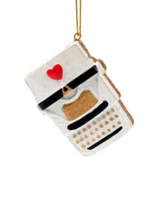 Украшение подвесное Печатная машинка полирезина 1,4x6,3x4,7см арт.89415 *1