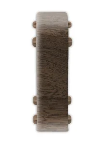 Соединитель для плинтуса 293 Орех темный 55мм Лексида