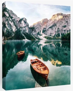 Картина "Лодка в горах" 40х50см kt45-13247 *1