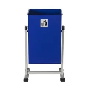 Урна для мусора квадратная Уралочка-Бюджет 2 (синий глянец) 25л У0139 *1