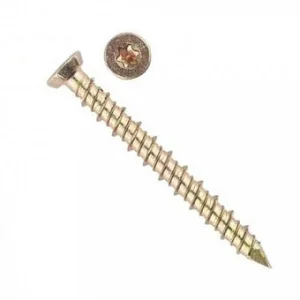 Шуруп по бетону, шлиц Torx, жёлтый цинк 7,5х152 уп. - 2 шт. SteelRex