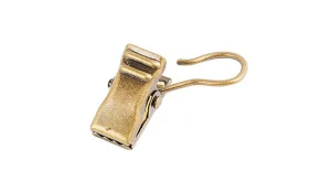 Прищепка зажим на кольцо, БЕЛОЕ ЗОЛОТО *1