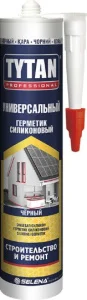 Герметик силиконовый универсальный Professional черный 280мл 59390/82602 (Tytan)