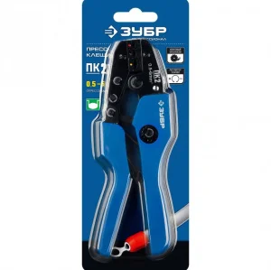 Пресс-клещи ПК-2, 0.5 - 6 мм2 для изол. наконечников и соединит. муфт Зубр Профессионал 45456-2 *1