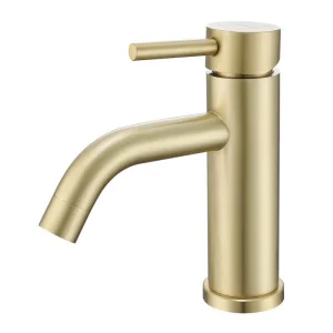 Смеситель для умывальника Prohanss P31.10.03 сатин золотой