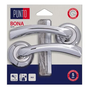 Ручка раздельная Punto LM/A R.TL54.BONA/HD CP-8 хром 45533 *1