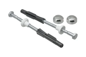 Крепление 6х70 для унитаза  к полу хром в комплекте (10) MasterProf ИС.130180