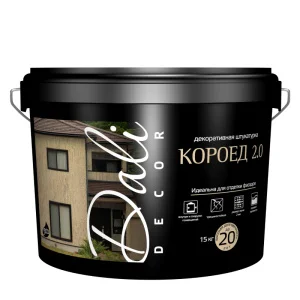 Декоративная штукатурка DALI-decor Короед 2.0, ведро 15 кг