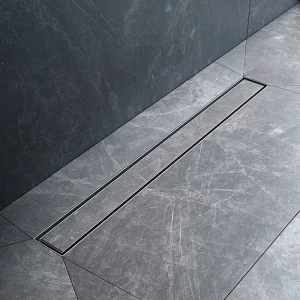 Трап для душа линейный универс затвор Tile 70см цвет сталь мат, комбо -затвор W01SC-U11-070-04SB Mas