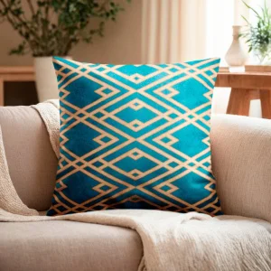 Чехол на подушку Этель "Изумруд" 40х40 см, велюр, 100% п/э    5751295