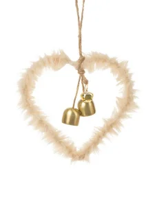 Украшение подвесное Пушистое сердечко 12,5x12,5x2см арт.88633 *1