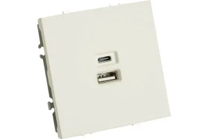 Розетка USB + Type C 2-v 