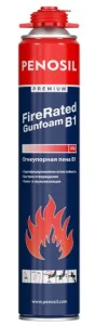 Пена монтажная ПРОФ огнеупорная Penosil  Gunfoam В1 750мл/930гр 1уп=12шт