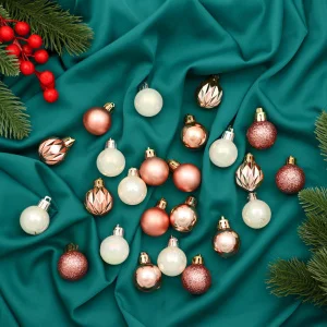 Набор шаров пластик d-3 см, 24 шт 