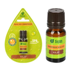 Эфирное масло "Кедр" 10 мл в блистере в форме капли "Банные штучки" 32209 *1/20