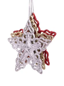 Украшение подвесноее "Звезда" (3шт) 10*10см арт.86446 *1
