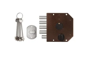 Замок накладной ЗВ 20.05 правый (5 кл. ЗК.503Н-02) ЗД без ответной планки. /123:247/ 24919 (Гардиан) *1