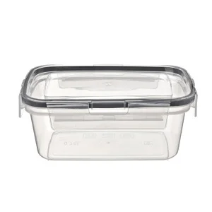 Контейнер для продуктов герметичный прямоугольный 0,75л с защелками (бесцветный)