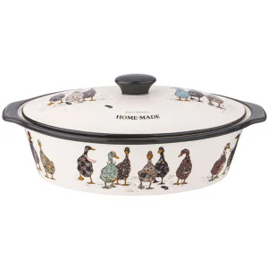 Форма Для Запекания С Крышкой Agness "Family Farm" Овальная 3,2 Л 37,5Х22Х15,5См