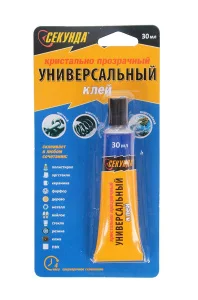 Универсальный клей Секунда 30мл. прозрачный *1/72