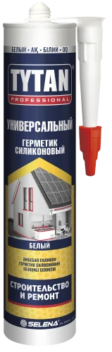 Герметик силиконовый универсальный Professional белый 280мл 53425 17162 71514 17899 (Tytan)  12 (-31