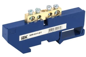 Шина нулевая на DIN-изоляторе ШНИ 6х9-4-Д-С YNN10-69-4D-K07 IEK