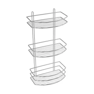 Полка 3-яр овальная сталь Fixsen FX-720-3 серый