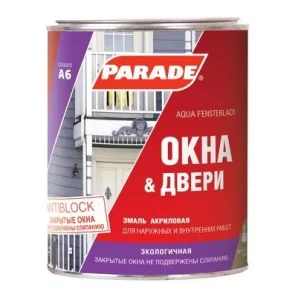 Эмаль PARADE А6 Окна и Двери полуглянцевая 0,9л