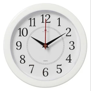 Часы настенные "Классика" d=24,5см корпус белый Рубин 2323-293W *1